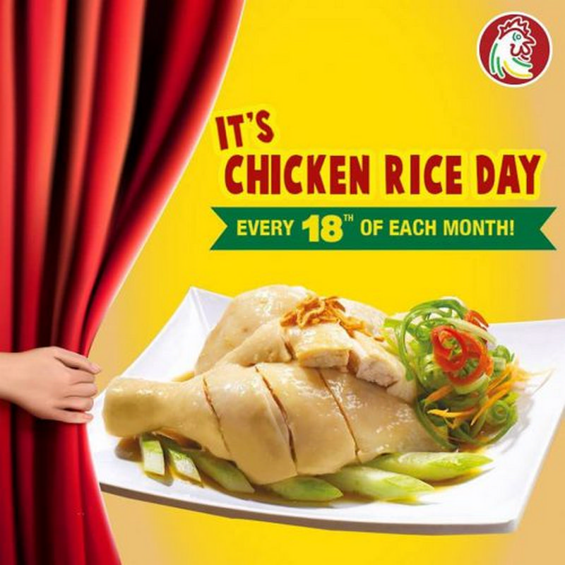 18 Aug 2020 Onward The Chicken Rice Shop Chicken Rice Day Promo