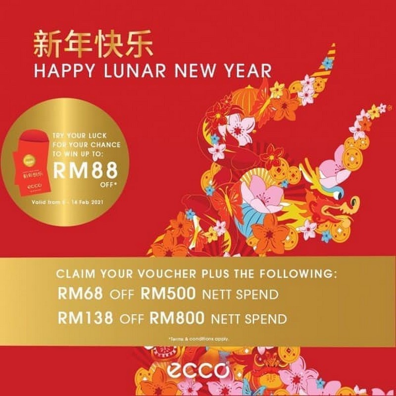 5 14 Feb 2021 ECCO Outlet Special Sale At Johor Premium Outlets