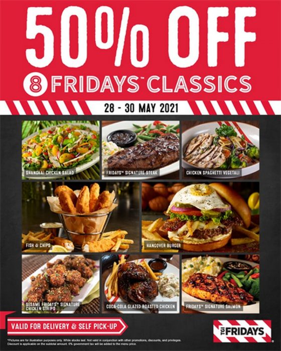 May Tgi Friday S Off Fridays Classics Promo