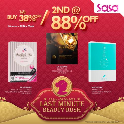 28 Jan 6 Feb 2022 Sasa CNY Mask Promotion EverydayOnSales