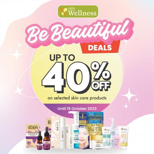 Now Till Oct Aeon Wellness Skincare Products Promotion