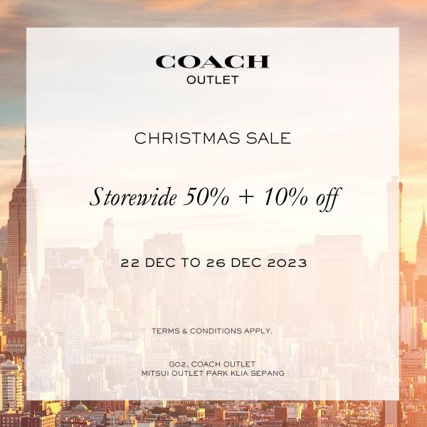 Dec Coach Christmas Sale At Mitsui Outlet Park