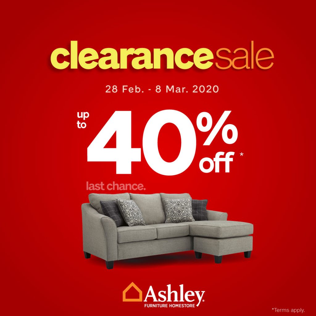 28 Feb8 Mar 2020 Ashley Furniture Clearance Sale