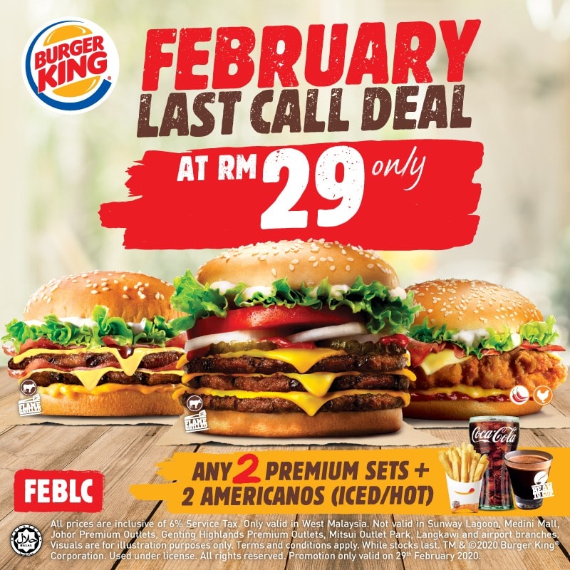 29 Feb 2020 Burger King Leap Year Sale