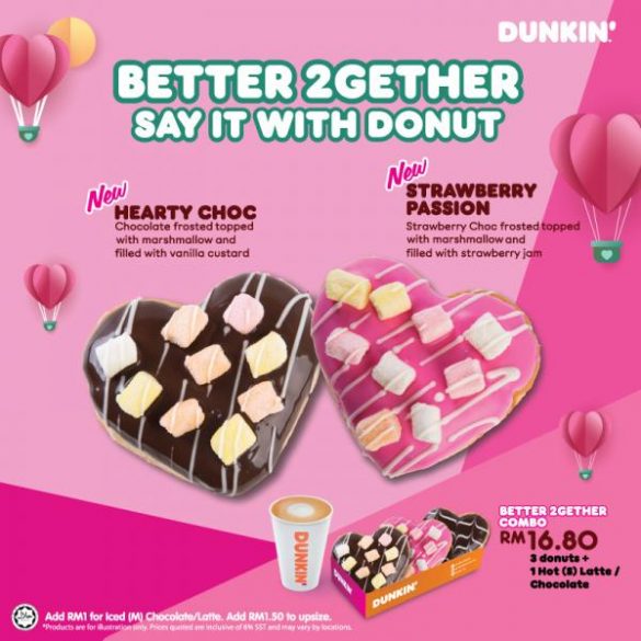 14 Feb 2020 Dunkin' Donuts Valentine's Day Exclusive Flavors Promo