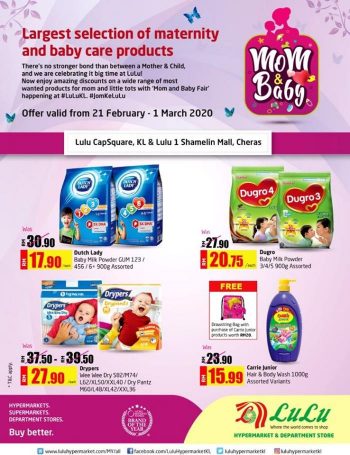 LuLu-Hypermarket-Mom-Baby-Fair-Promotion-350x455 - Baby & Kids & Parenting Babycare Children Fashion Kuala Lumpur Milk Powder Promotions & Freebies Selangor Supermarket & Hypermarket 