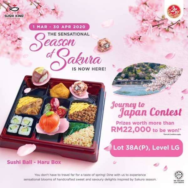 1 Mar 30 Apr 2020 Sushi King Season Of Sakura Promo At Paradigm Mall Everydayonsales Com