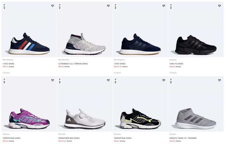 Today onwards: Adidas Clearance Sale! 50% off over 100+ shoes! Half ...