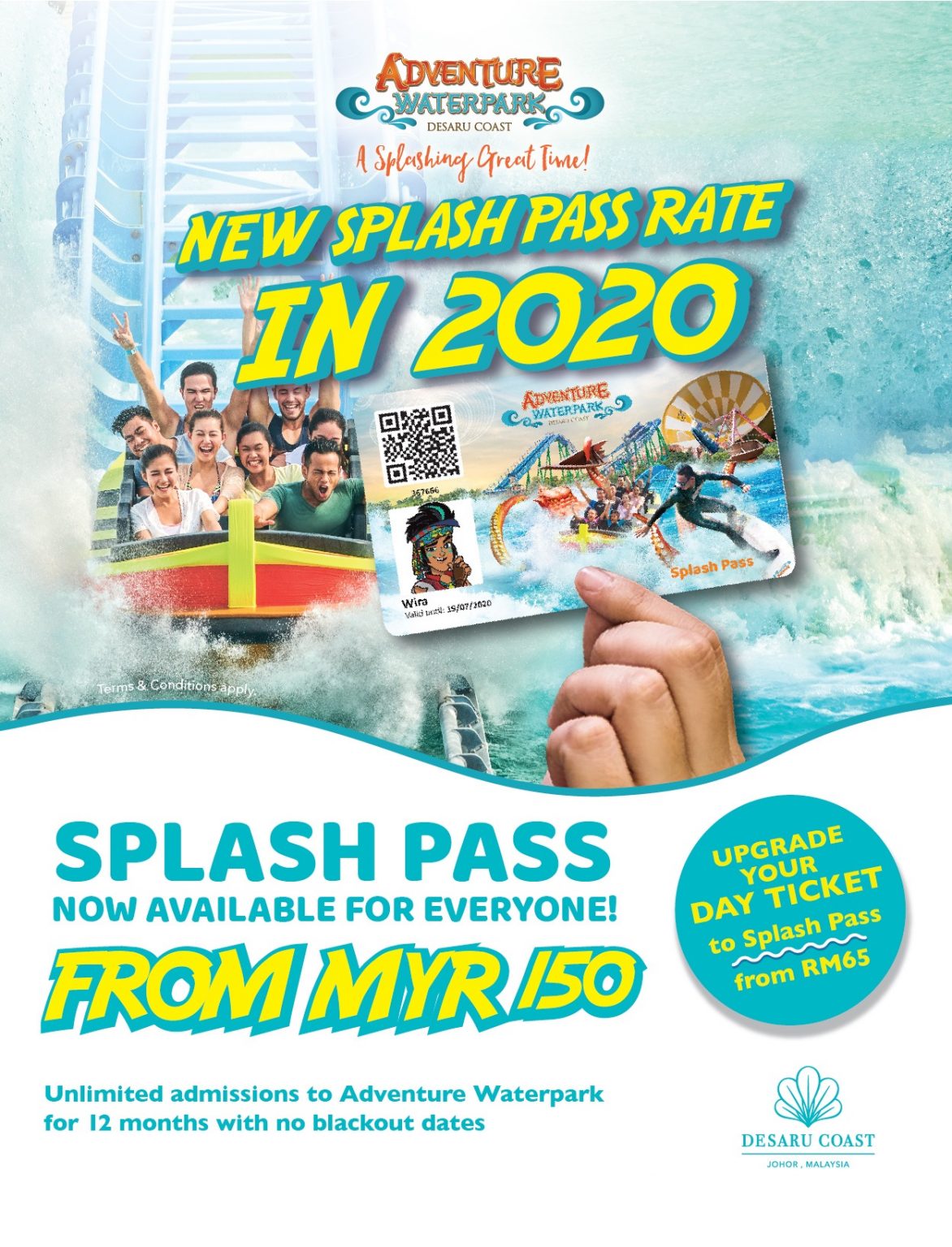 10 Mar 2020 Onward: Adventure Waterpark Desaru Coast Splash Pass 