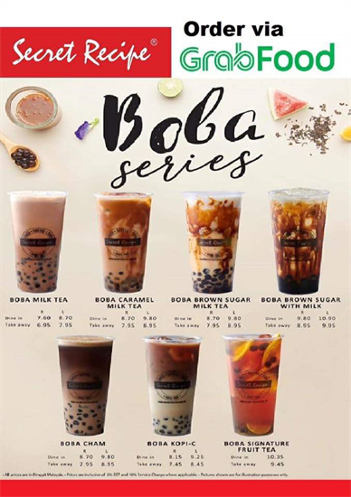 18-31 Mar 2020: Secret Recipe Boba Series at GrabFood - EverydayOnSales.com