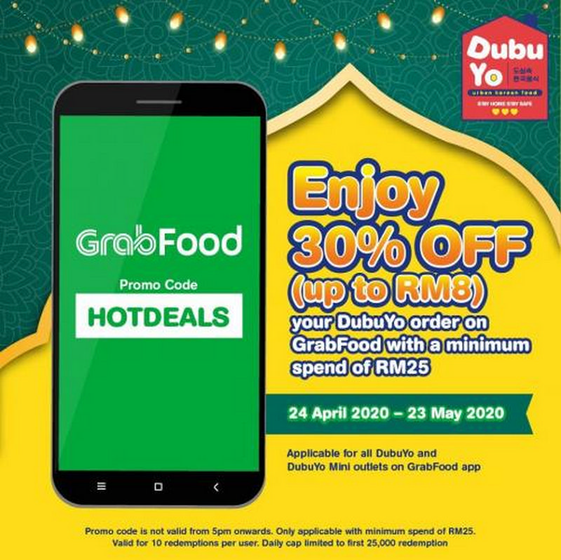 24 Apr 23 May 2020 DubuYo 30 OFF Promo Code Promotion on