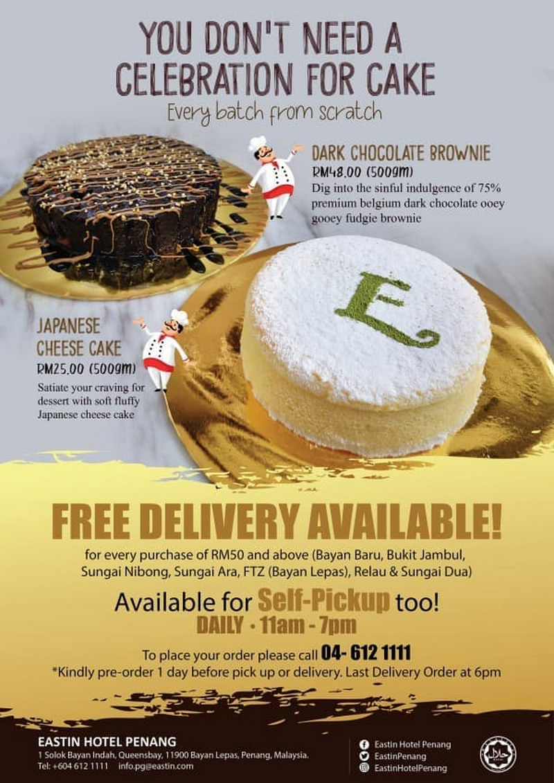 30 Apr 2020 Onward: Eastin Hotel Cheese Cake Promotion ...