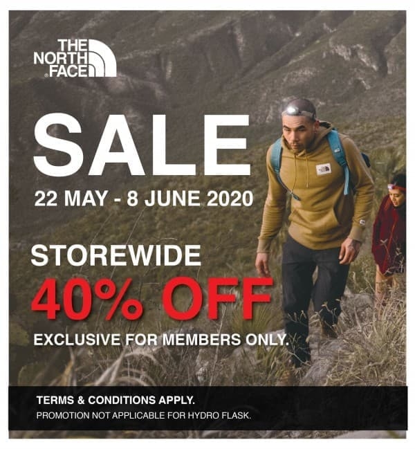 north face 40 off