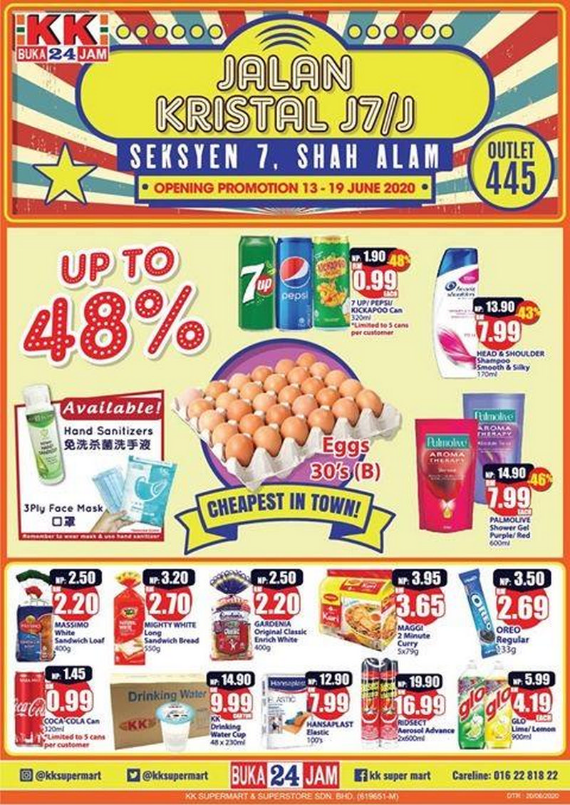 13-19 Jun 2020: KK Super Mart Opening Promotion at Jalan Kristal J7/J ...