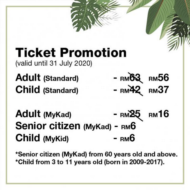 Price ticket park kuala bird lumpur Kuala Lumpur