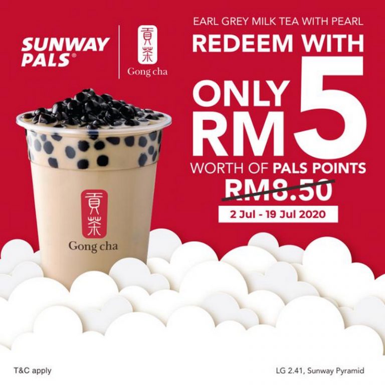 2-19 Jul 2020: Gong Cha Sunway Pals Promotion - EverydayOnSales.com