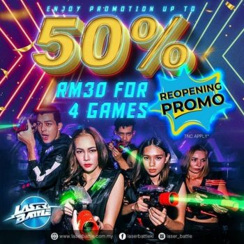 Laser-Battle-ReOpening-Promotion-350x350 - Kuala Lumpur Others Penang Promotions & Freebies Selangor 