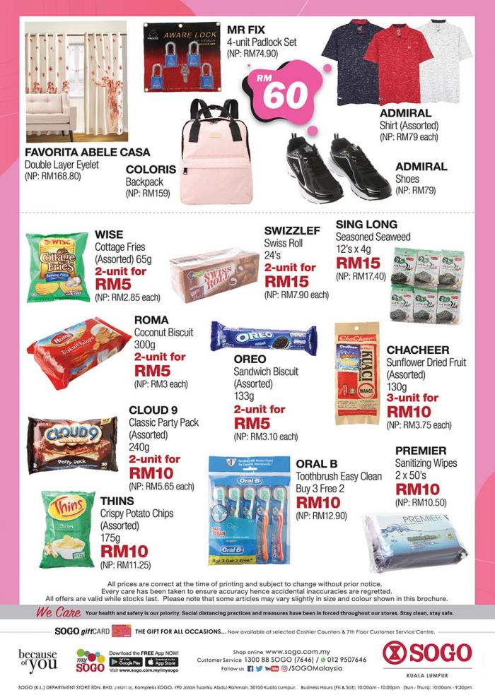 21 Jul-3 Aug 2020: SOGO Flat Price Deals Promotion - EverydayOnSales.com