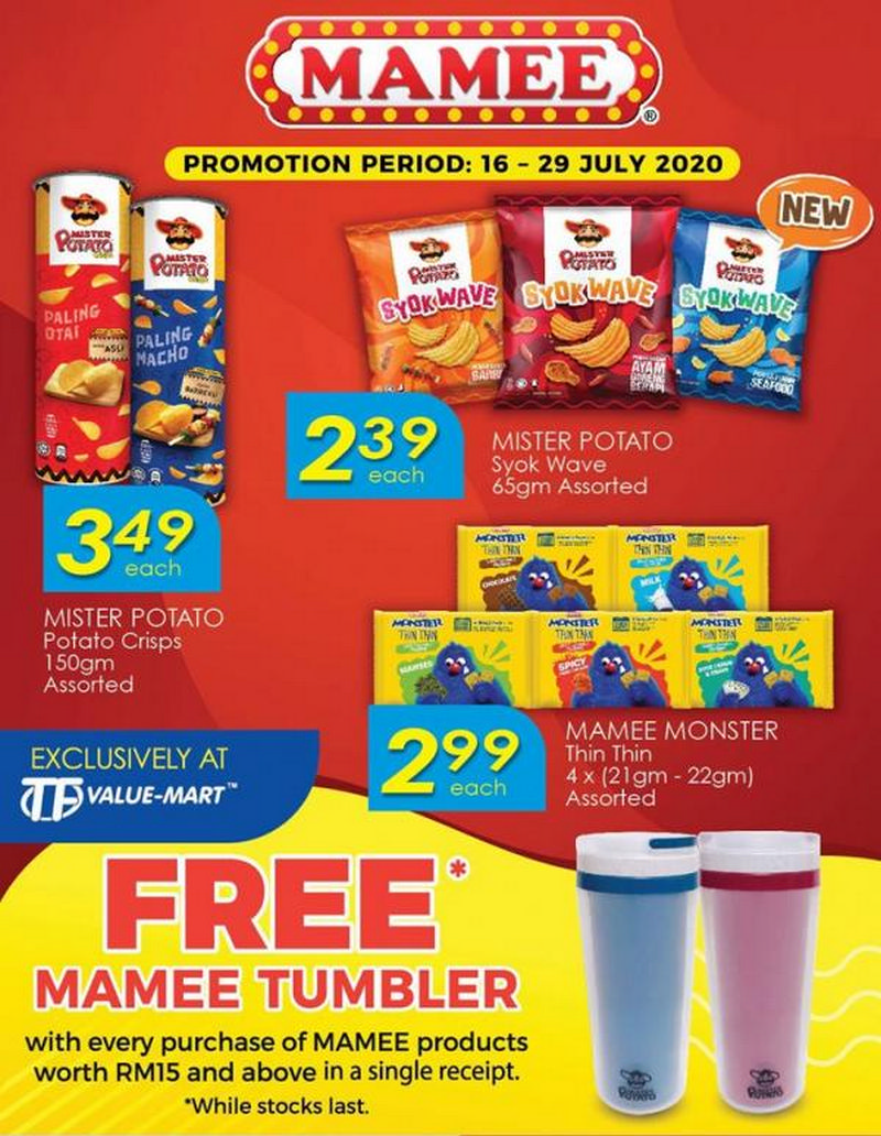 16 29 Jul 2022 TF Value Mart Mamee Free Mamee Tumbler 