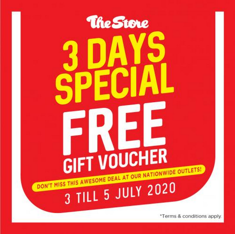 3-5 Jul 2020: The Store Free Voucher Promotion ...