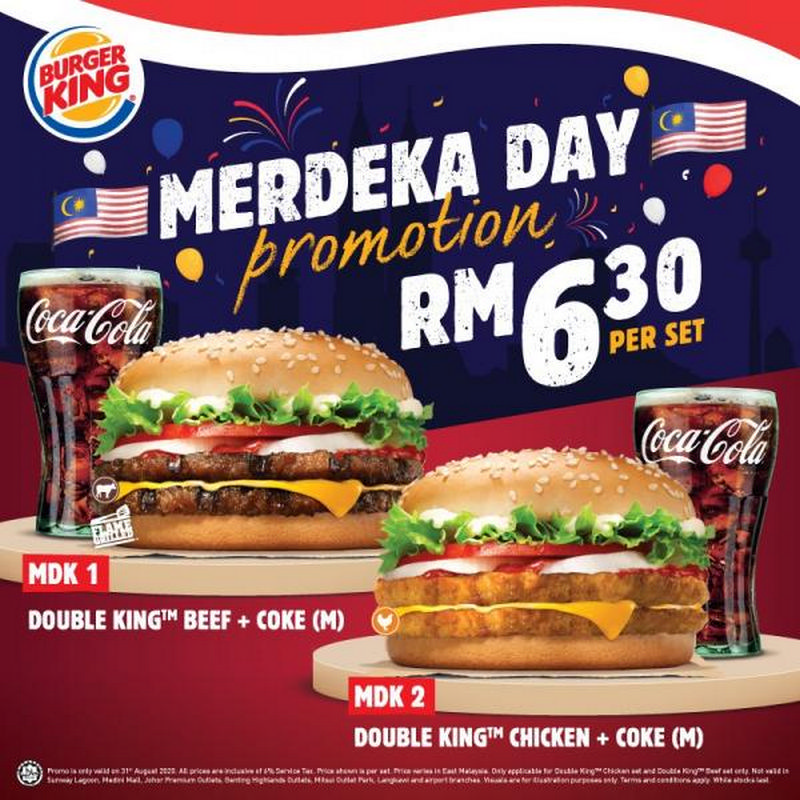 31 Aug 2020 Burger King Merdeka Day Promotion Everydayonsales Com