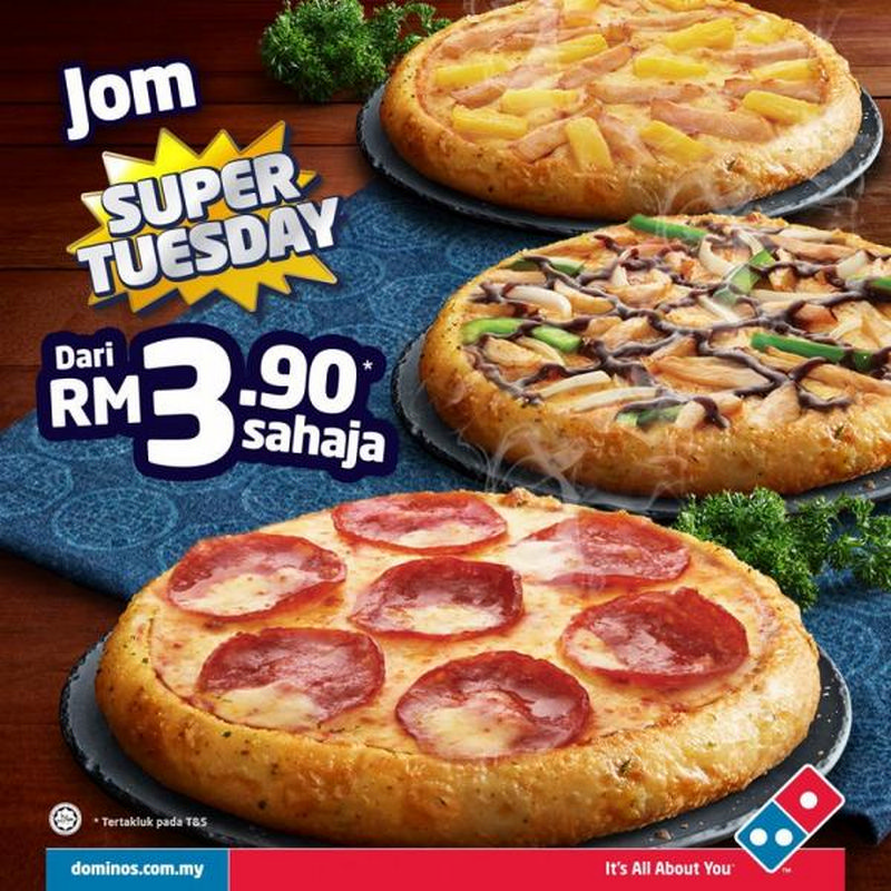 25 Aug 2020 Onward Domino's Pizza Super Tuesday Pizza Promotion