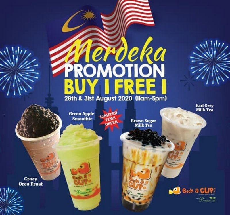 28 31 Aug 2020 Each A Cup Merdeka 1for1 Promo Everydayonsales Com