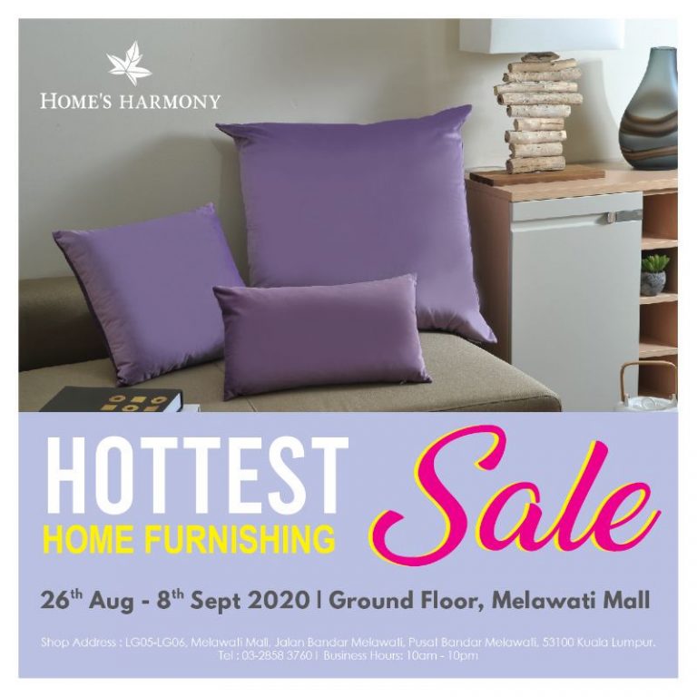 26 Aug-8 Sep 2020: Home's Harmony Hottest Home Furnishing Sale at