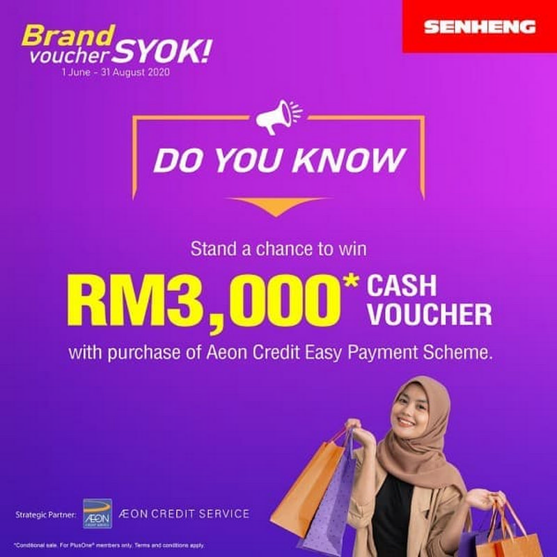 Now till 31 Aug 2020: Senheng Cash Voucher Promo - EverydayOnSales.com