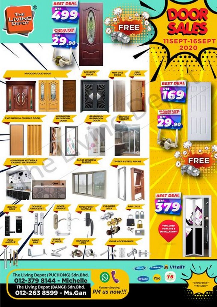 11-16 Sep 2020: The Living Depot Door Special Sale ...