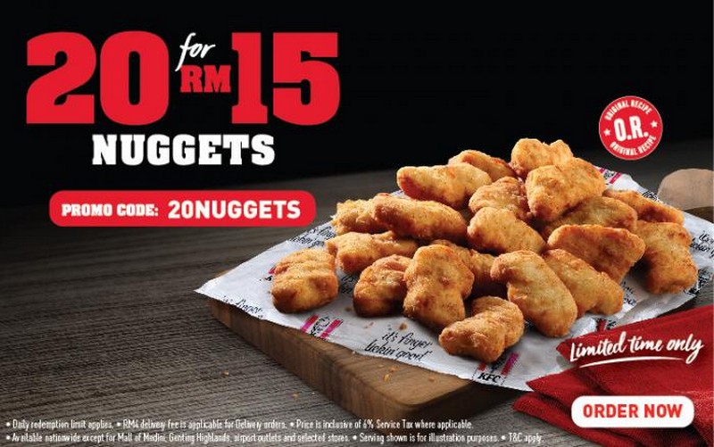 15 Oct 2020 Onward: KFC 20pcs Nuggets Promo - EverydayOnSales.com