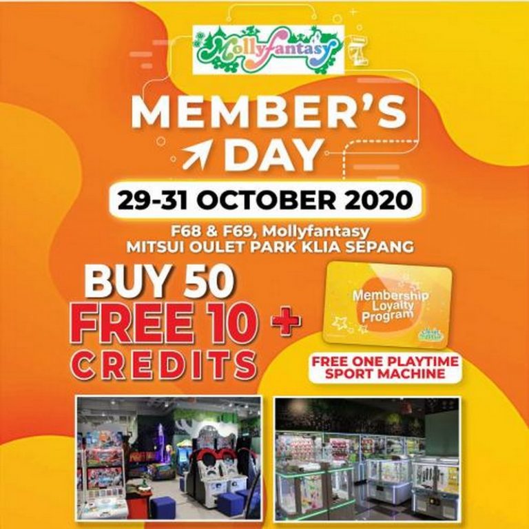 29-31 Oct 2020: Mollyfantasy Member's Day Promotion at Mitsui Outlet ...