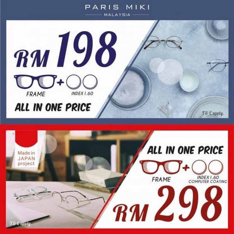 7 Oct 2020 Onward: Paris Miki Japan Made Glasses Promo ...