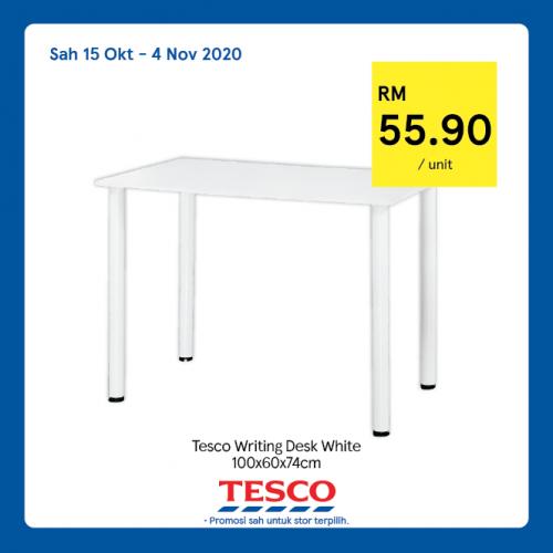 tesco writing desk white