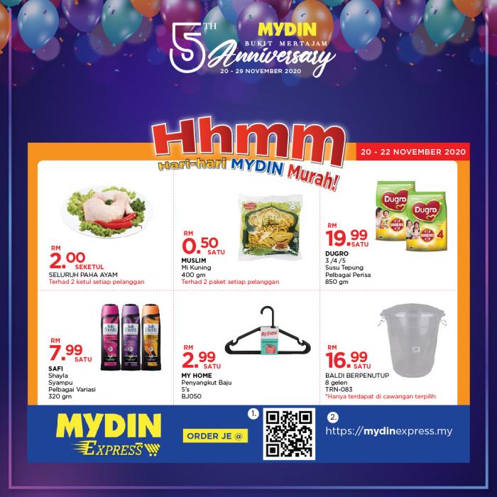 20-29 Nov 2020: MYDIN 5th Anniversary Promotion at Bukit Mertajam ...