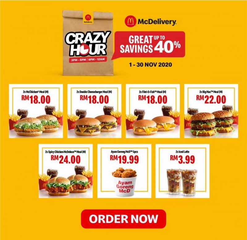 Mcdonald's Delivery Malaysia Menu / Happy Hour With Mcdonalds Malaysian