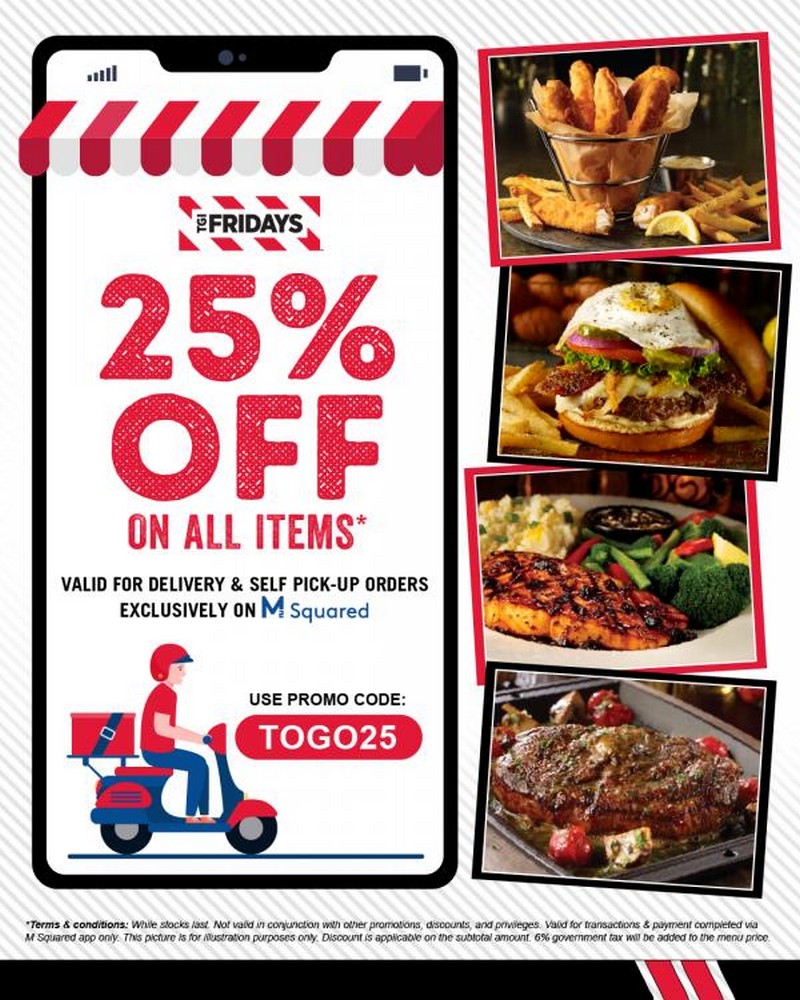 Tgi fridays promo deals code