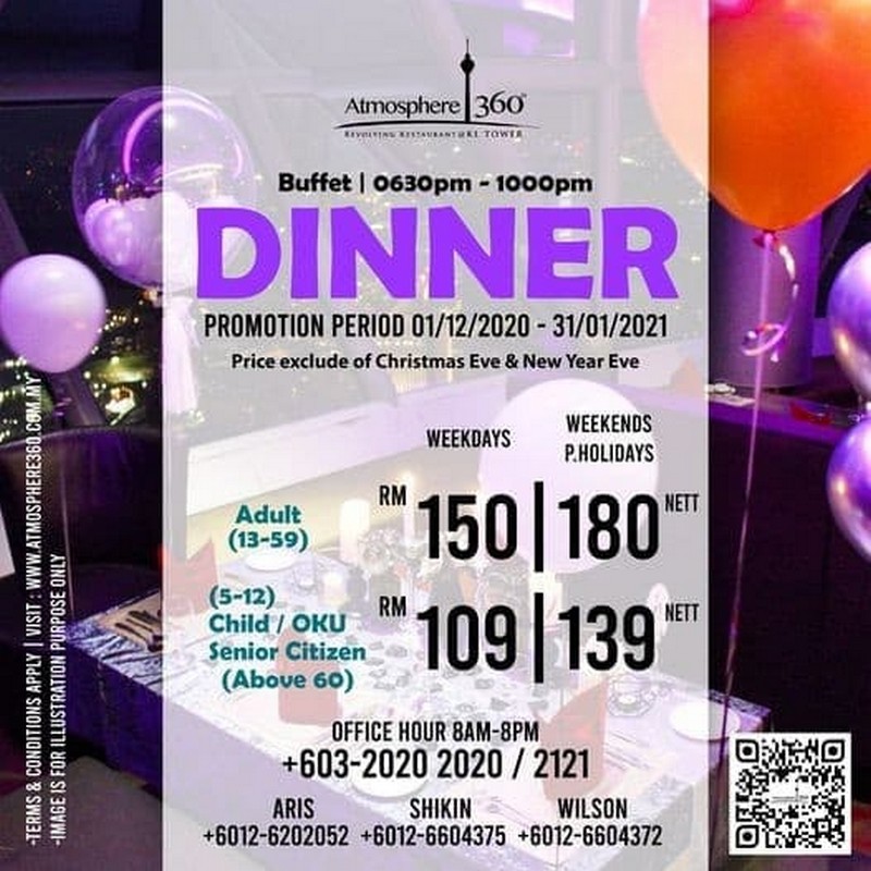 1 Dec 2020 31 Jan 2021 Atmosphere 360 Dinner Promo Everydayonsales Com