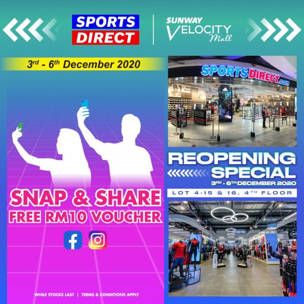 3-6 Dec 2020: Sports Direct Opening Promotion at Sunway ...