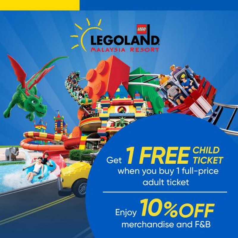 1 Jan31 Mar 2021 Legoland Buy 1 Free 1 Promotion with Touch 'n Go