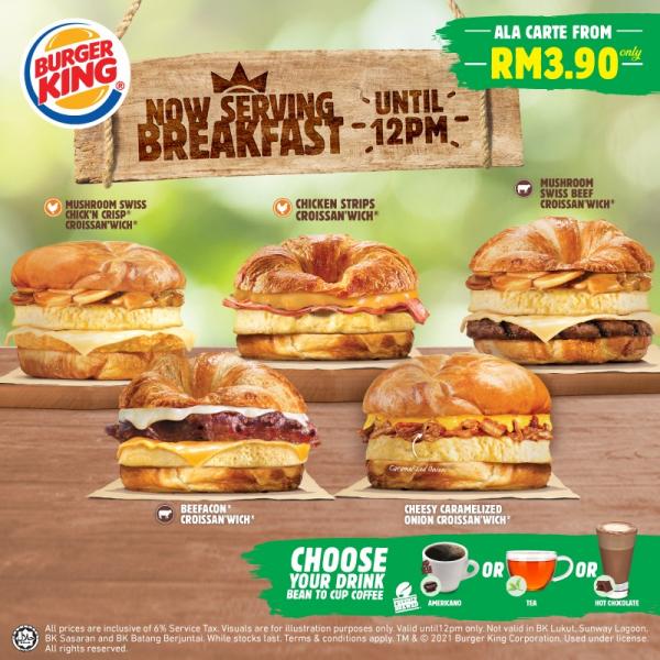 22 Feb 21 Onward Burger King Croissant Wich Breakfast Menu Promotion Everydayonsales Com