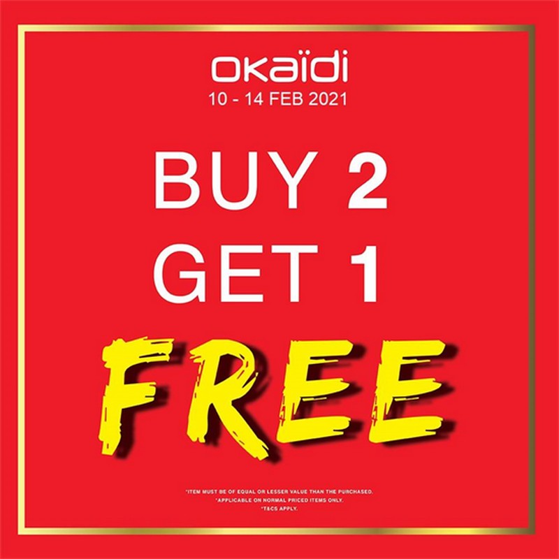 10 14 Feb 2021 Okaidi Obaibi Buy 2 Get 1 Free Sale Everydayonsales Com