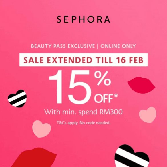 Now till 16 Feb 2021: Sephora 15% off Promo - EverydayOnSales.com