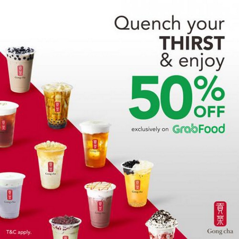 10 Mar 2021 Onward Gong Cha Hot Deals Promotion on GrabFood