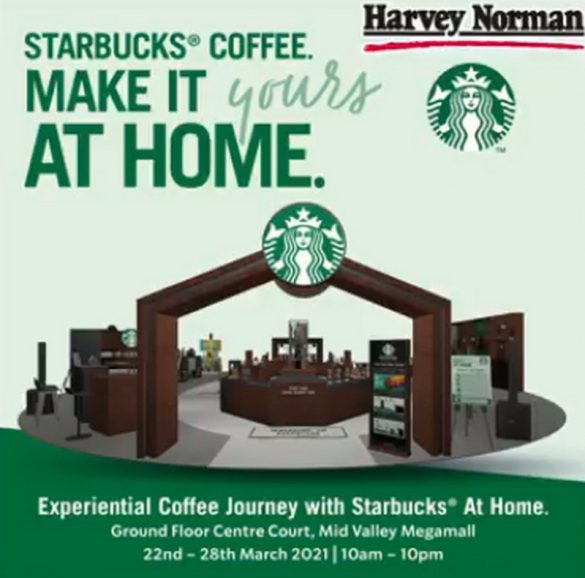 Harvey Norman Starbucks Coffee At Home With NESCAFE Dolce Gusto 585x578 