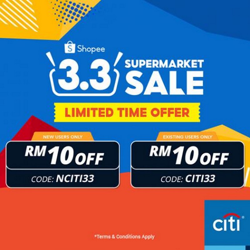 18 Feb-3 Mar 2021: Shopee 3.3 Sale with Citibank - EverydayOnSales.com