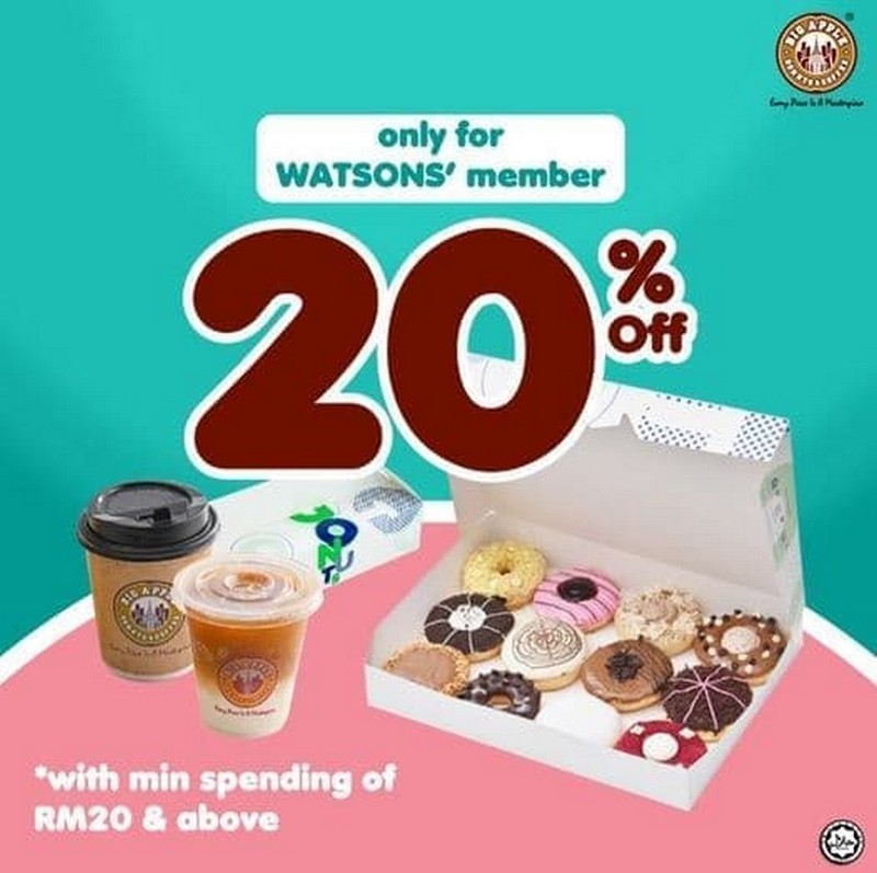 28 Apr 2021 Onward: Big Apple Donuts & Coffee 20% Off Promo 