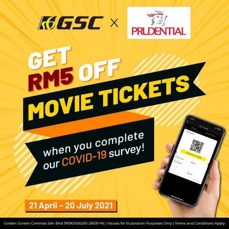 21 Apr20 Jul 2021 GSC Movie Tickets RM5 OFF Promotion