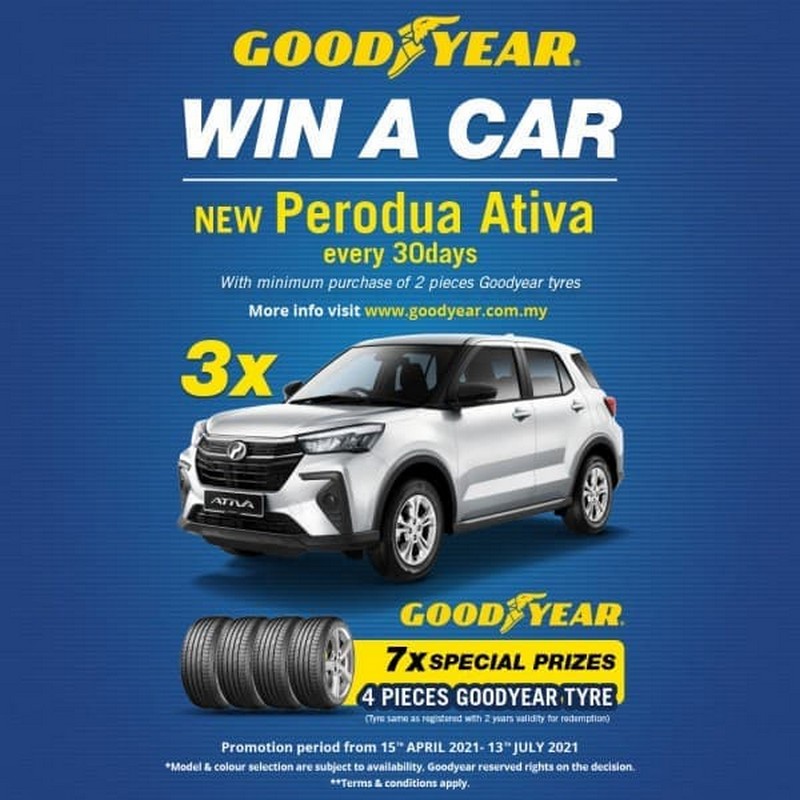 15 Apr13 Jul 2021 Goodyear Win a Car Contest