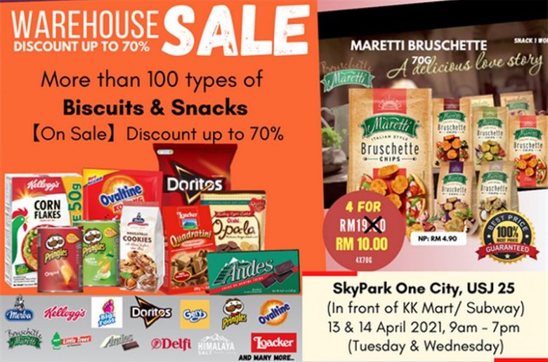 13 14 Apr 2022 Snacks Biscuits Warehouse Sale at Sky 